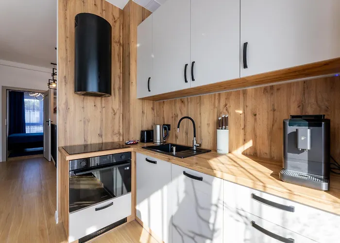 - Black Alice Z Balkonem I Klimatyzacja Apartman *