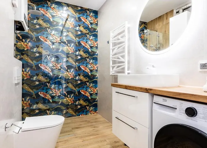 - Black Alice Z Balkonem I Klimatyzacja *